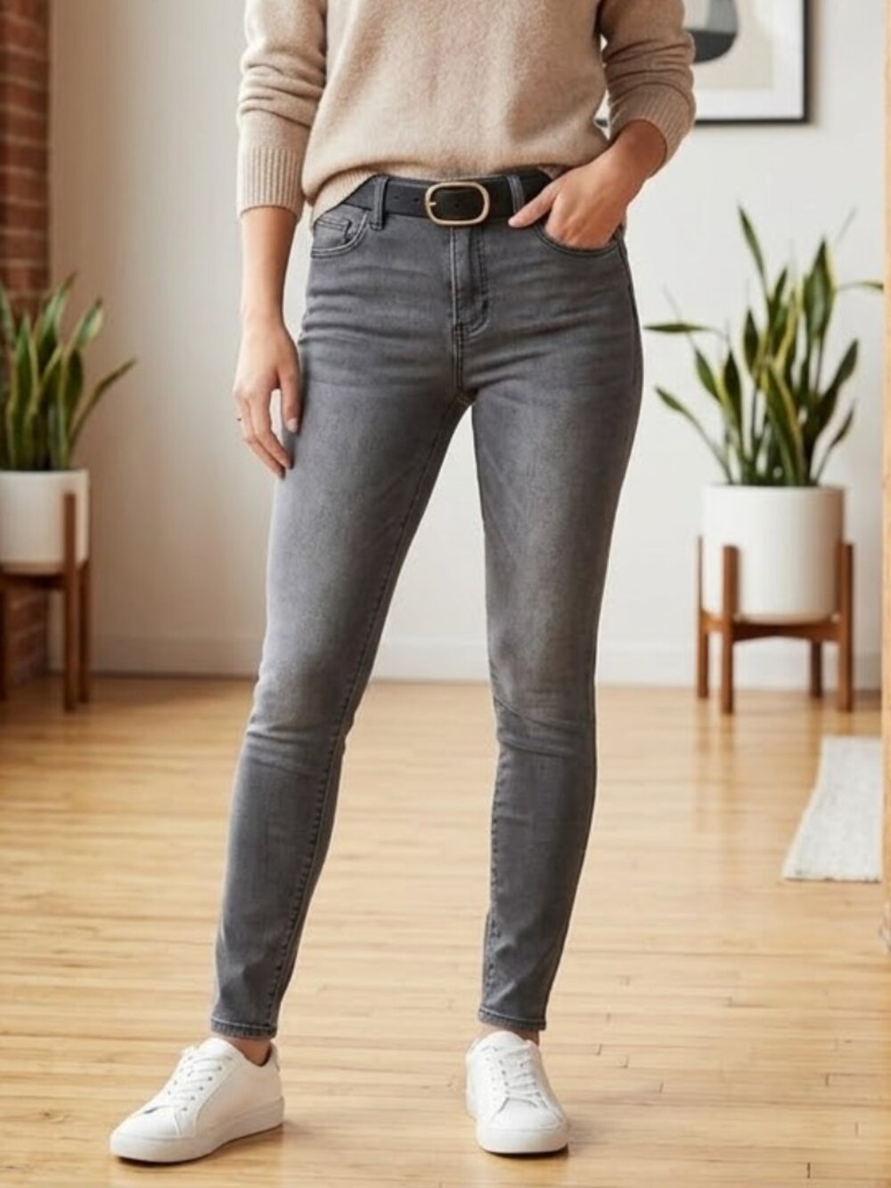 Articles of Society Grafite Skinny Leg Dark Colored Wash Mid Rise Jeans Pants 6